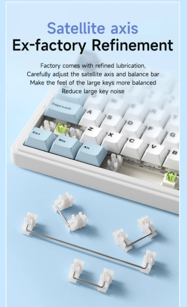 AULA F75 Mechanical Keyboard: 75% Layout OEM Profile Gasket - XiaomiToday