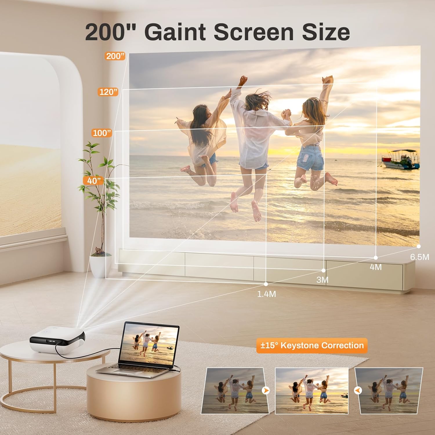 HAPPRUN 1080P Projector