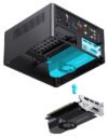 Boîtier PC Mini-ITX Jonsbo N10 Noir – Compact, 2 Ventilateurs, Support 4 SSD 2,5" – Pour HTPC, NAS, Bureau - 5