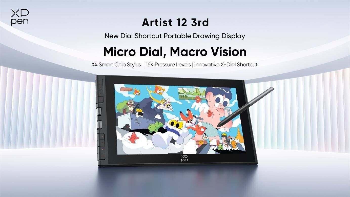 XPPen Introduces Artist 12 3rd with X-Dial Shortcut Keys and X4 Smart ...