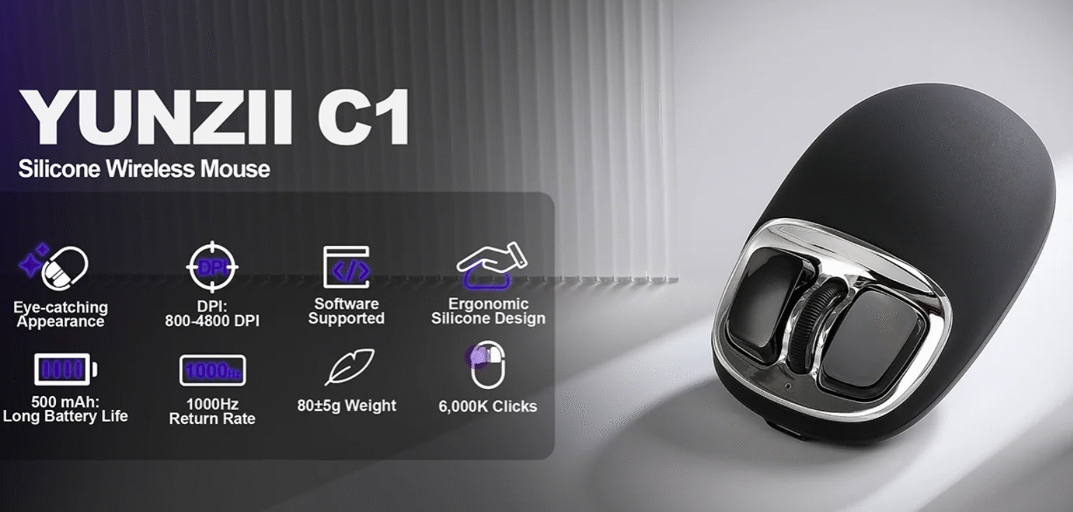 Yunzii Expands Its Peripheral Lineup With the New C1 Silicone Mouse ...