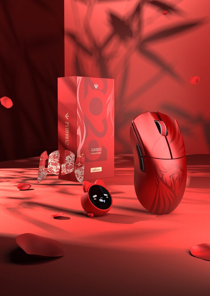 WLMouse 幻-HUAN-RED 午年 Limited edition WLMouse Unveils Huan Year of the Horse Limited Edition Gaming