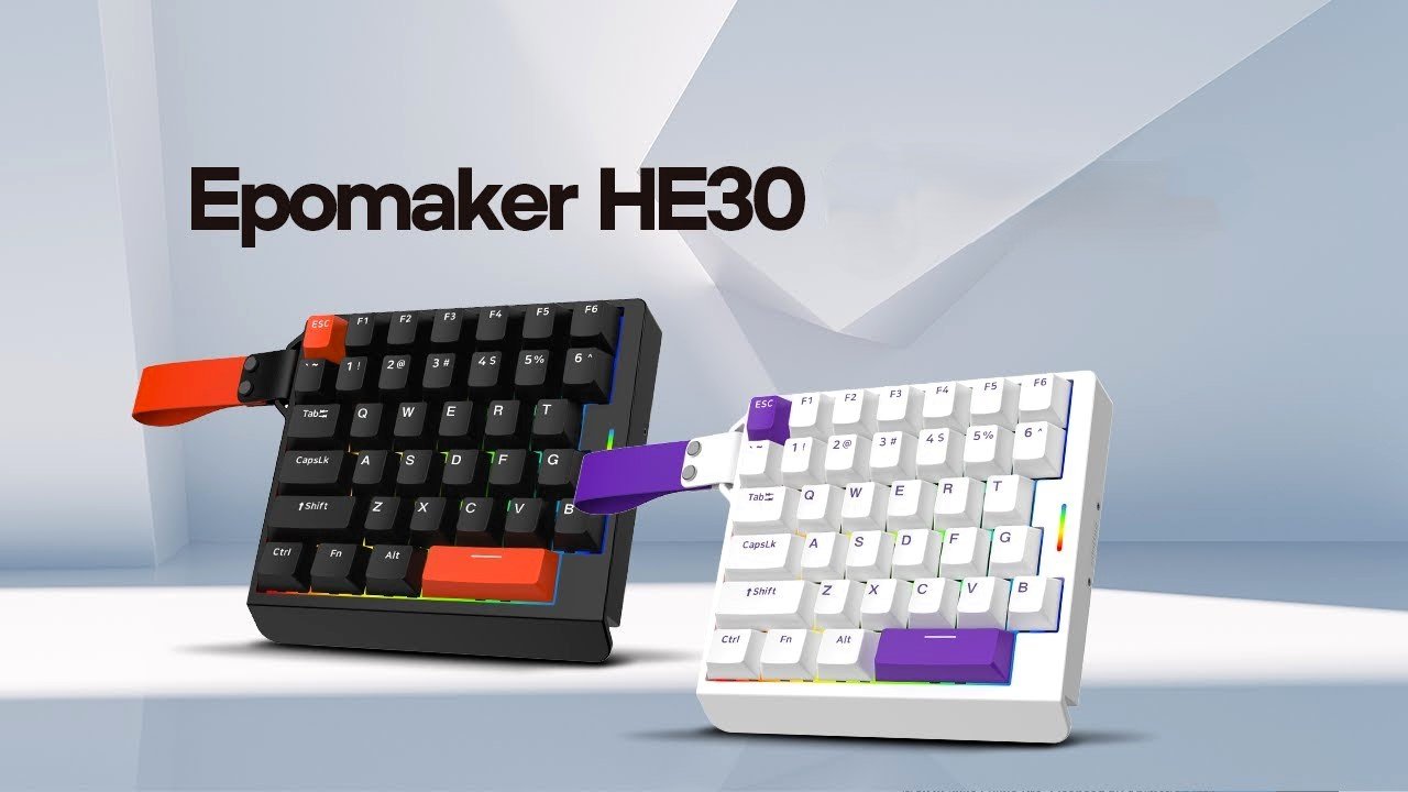 Epomaker HE30 One-Handed Keyboard Launches with Hall Effect Triggers ...