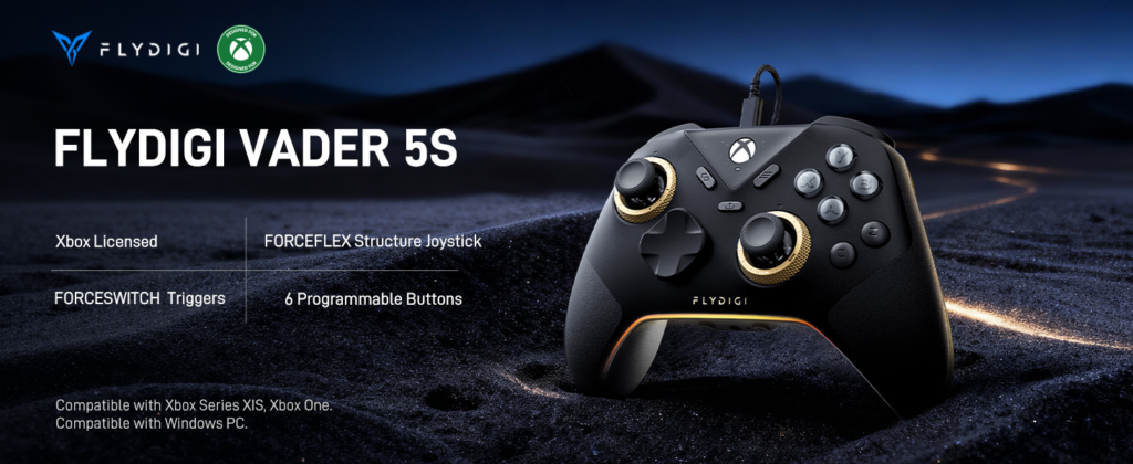Flydigi Vader 5S Elite Wired Xbox Controller Released with Adjustable Tension Sticks and Dual-Mode Triggers