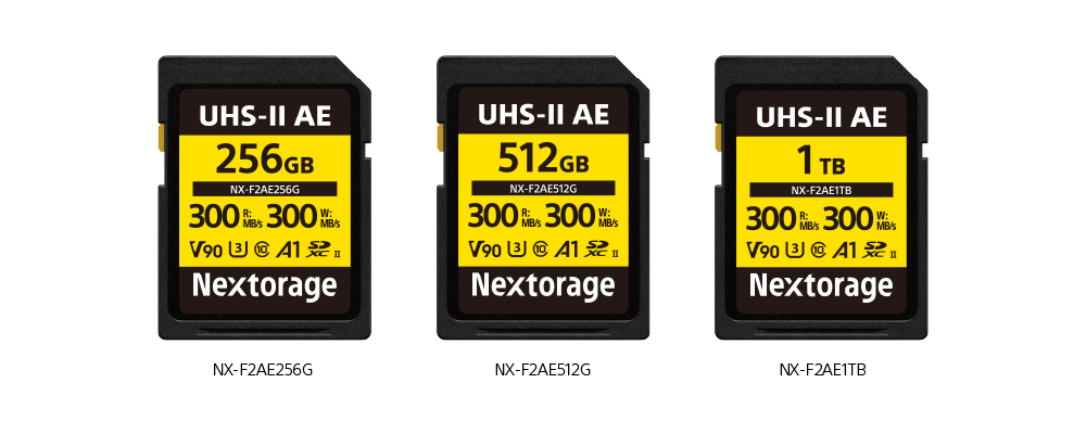 Nextorage Announces NX-F2AE UHS-II V90 SD Cards with Up to 1TB Capacity ...