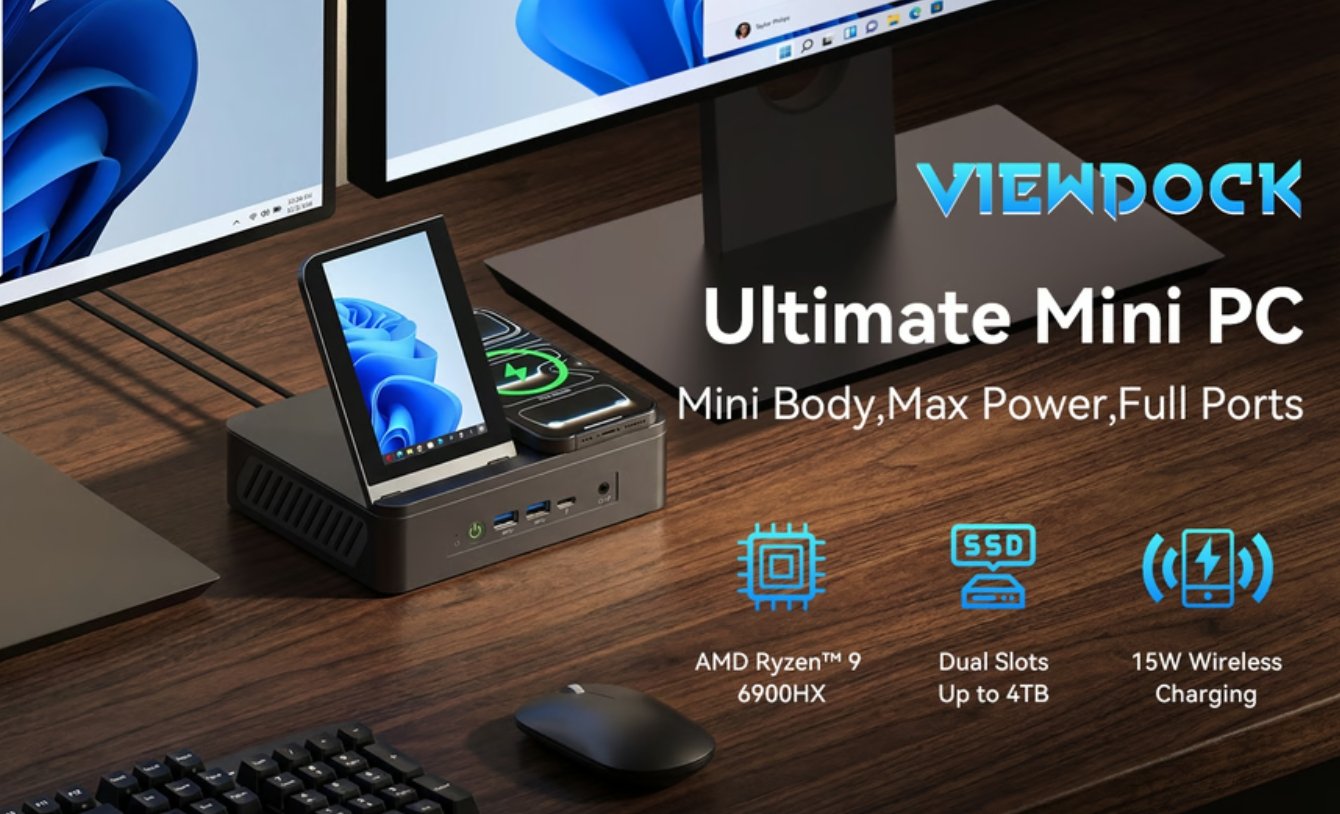 ViewDock Gen2 Mini PC Launches On Kickstarter With Built In Secondary ViewDock Gen2 Mini PC 