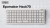 Epomaker Hack70 Ortholinear Keyboard