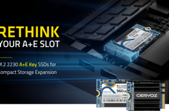Cervoz T445 and T455 M.2 2230 A+E Key SSDs