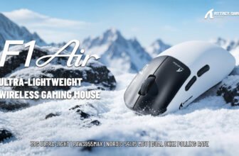 Attack Shark Launches F1 AIR Gaming Mouse with PAW3955MAX Sensor and 8K Polling