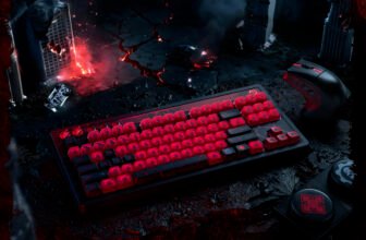 8BitDo Gears of War E-Day Edition Retro Keyboard and R8 Mouse