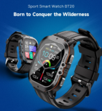 OUKITEL BT20 Rugged Smartwatch: 1.96 Inch AMOLED Display