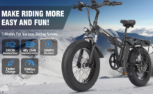 Ridstar G20 Electric Bike: 1000W Motor, 80km Max Range