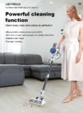 Liectroux i7 Cordless Stick Vacuum Cleaner: 250W Brushless Motor