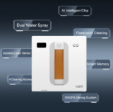 ABIR WD8 Robot Window Cleaner: Dual Ultrasonic Spray