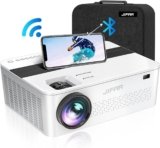 JIFAR 1080P Projector: 1100ANSI with 450″ Display, Support 4K