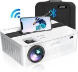 JIFAR 1080P Projector: 1100ANSI with 450″ Display, Support 4K