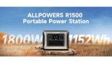 ALLPOWERS R1500 1800W Portable Power Station is Available with $300 Coupon on Amazon