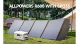 ALLPOWERS R600 Solar Generator with 600W Output and 200W Solar Panel for $399