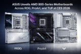ASUS Unveils Nine AMD 800-Series Motherboards Across ROG, ProArt, and TUF at CES 2026