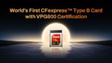 Biwin Amber CB500 Becomes First CFexpress Type B Card with VPG800 Certification