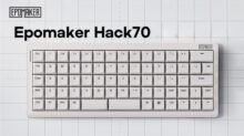 Epomaker Teases Hack70: 70-Key Ortholinear Mechanical Keyboard with VIA Support