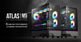 GAMDIAS Introduces ATLAS M5 Series Mid-Tower Cases with Panoramic Tempered Glass and NOTUS M1 ARGB Fans