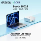 GEEKOM to Showcase Intel Core Ultra 7 365 and AMD Ryzen AI 9 H 465 Devices at CES 2026