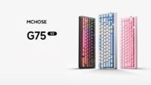 MCHOSE G75 V2 Mechanical Keyboard Debuts with 10,000mAh Battery and Tri-Mode Connectivity