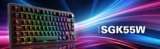 Sharkoon Launches SKILLER SGK55W 75% Wireless Mechanical Keyboard With Wireless Mode, QMK/VIA Support at €74.9