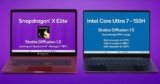 Qualcomm’s Snapdragon X Elite Takes Lead Over Intel’s Core Ultra 7 155H in AI Image Generation