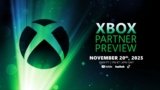 Xbox Partner Preview Set for November 20, Featuring New Game Reveals and Game Pass Updates
