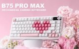 YUNZII Introduces B75 PRO Max Mechanical Keyboard With New Display, Knob, and Updated Design Options