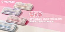 YUNZII C75 Cake Meow Mechanical Keyboard Launches with 75% Layout and Tri-Mode Connectivity